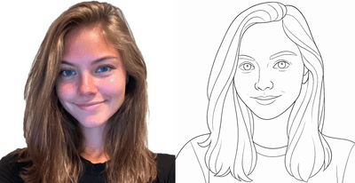 Davinci detailed portrait